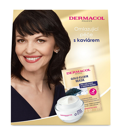 Set kozmetik Dermacol Gold Elixir II. 2023, krem dhe maskë me kaviar