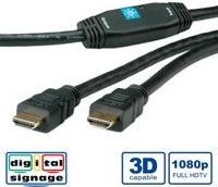 Kabllo HDMI Cro14013465, 30 m, Full HD, e zezë