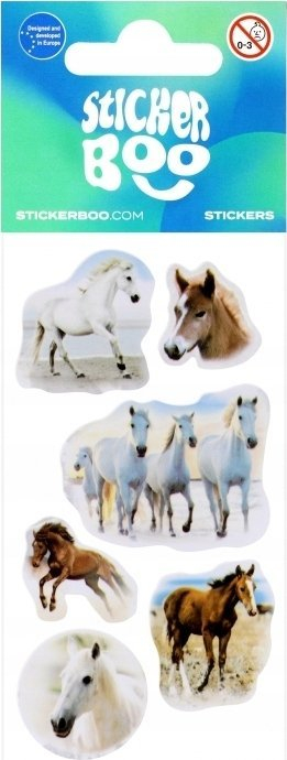 Налепници Sticker BOO Horses, фигури со коњи, шарени