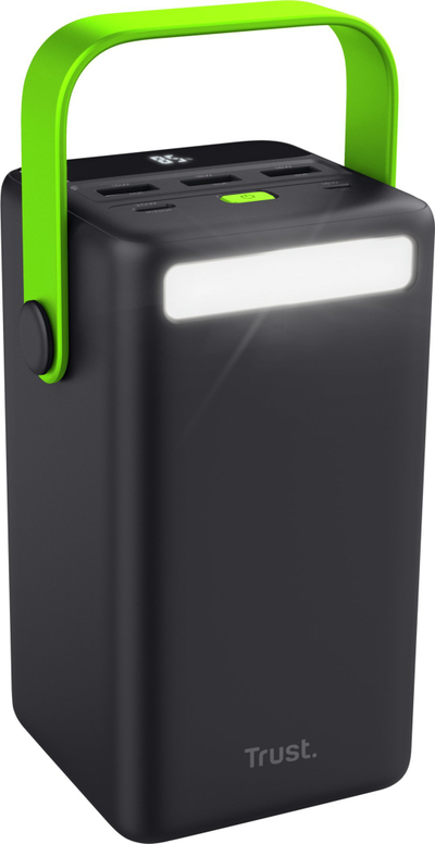 Powerbank Trust Redoh XXL, ekran, dalje USB dhe USB C, i zi