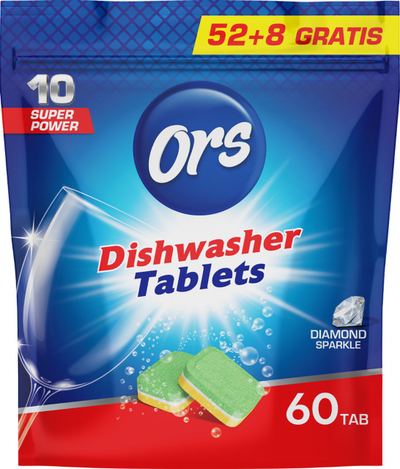 Tableta për enëlarëse Ors, 58+2 copë