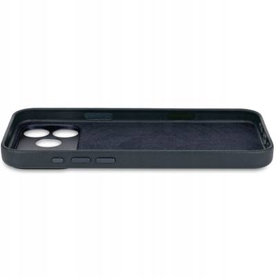 Futrollë Decoded Leather Backcover për Apple iPhone 17 Pro, mbështetje MagSafe, lëkurë premium, blu Navy Shadow