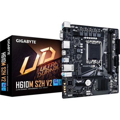 Pllakë amë Gigabyte H610M S2H V2, DDR5, socket LGA1700, e zezë