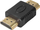 Adapter HDMI Akyga AK-AD-21, HDMI mashkull në HDMI mashkull, i zi