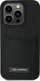 Mbulesë telefoni Karl Lagerfeld Cardslots Monogram për iPhone 16 Pro Max 6.9", nga eco leather, me xhep kartash, e zezë
