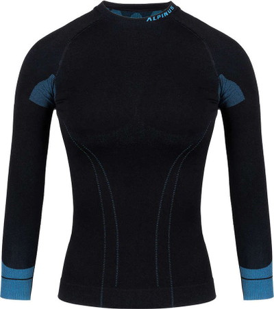 Термичка блуза за жени Alpinus Tactical Base Layer W GT43210, со долги ракави, црна со сина