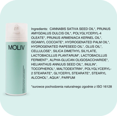 Xhel vajor pastrues fytyre MOLIV BeLiv, probiotikë të gjallë, 150ml
