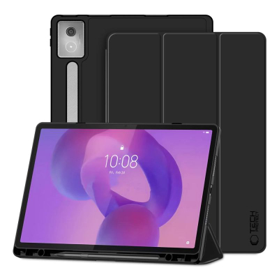 Футрола за таблет Tech-Protect SC Pen Lenovo Idea Tab Pro 12.7 TB-373, со потпирач, држач за пенкало, црна