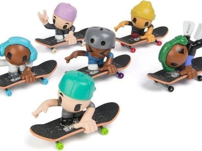 Lodër fingerboard Tech Deck SK8 Crew Single Pack, me figurë, shumëngjyrëshe