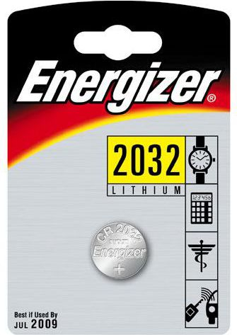 Bateri Energizer CR2032, 1.5 V