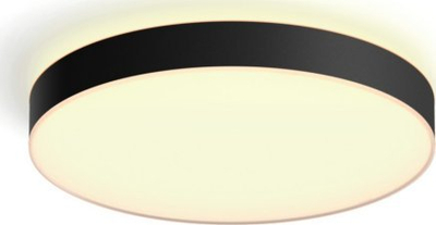 Llambë tavanore Philips Hue Enrave LED, 48W, Bluetooth, 55.1cm, e zezë