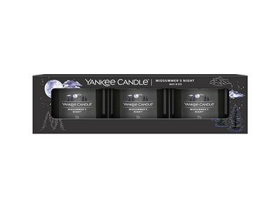 Set me qirinj Yankee Candle Midsummer’s Night, 3 x 37 g