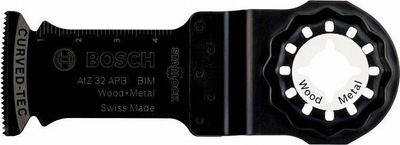 Teh sharrë BOSCH AIZ 32 APB BiM Starlock, Curved Tec 32 x 50 mm, për dru dhe metal