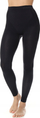 Legginsa termikë Brubeck Comfort Wool LE11320 për goca, lesh merino, përmasa XL, ngjyrë e zezë