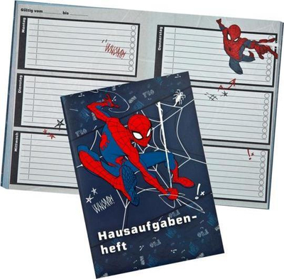 Fletore planifikimi Cass Film Spiderman, A5, kapak i butë, blu