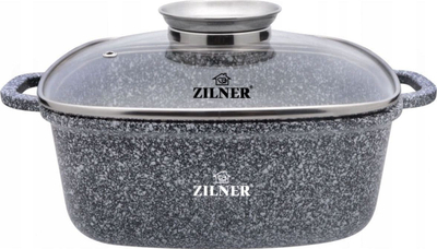 Tengere katrore Zilner Marble, 6.5L, për soba me induksion edhe gaz, gri mermeri
