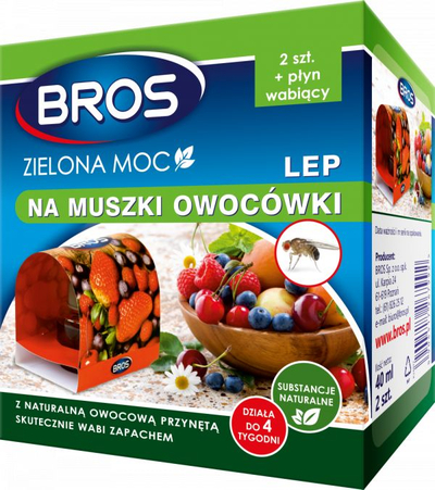 Kurth ngjitës për miza frutash Bros Green Power, 2 copë, pa insekticide