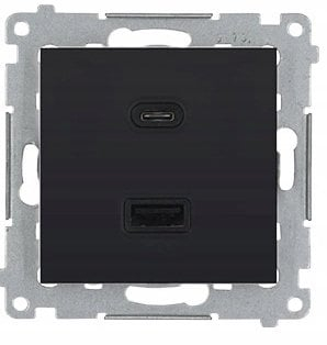 Modul karikimi muri Kontakt Simon 54 USB A+C, 30W, 230V, i zi
