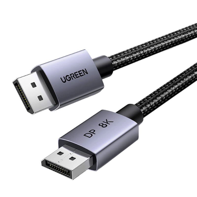 Kabllo DisplayPort Ugreen DP 1.4, 8K 60Hz, 2m, e zezë