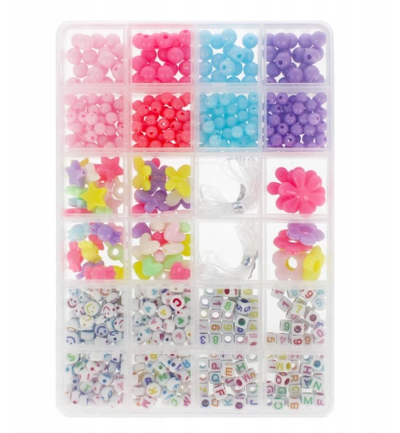 Сет за нанижување мониста MEGA CREATIVE 531420, креативен, шарен