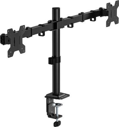 Mbajtëse biure për monitorë Sense7 FLOAT Light DOUBLE, për 2 monitorë 17"-32", VESA 75x75 100x100, e zezë