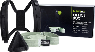 Set fitness Blackroll Office Box 2.0, madhësia XL XXL, për qëndrim, i zi