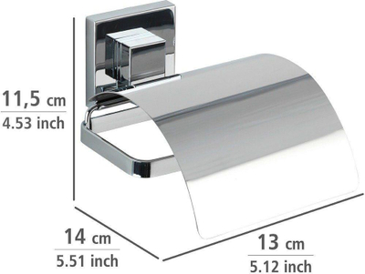 Mbajtës letre higjienike Wenko Tipp, çelik inox, argjend
