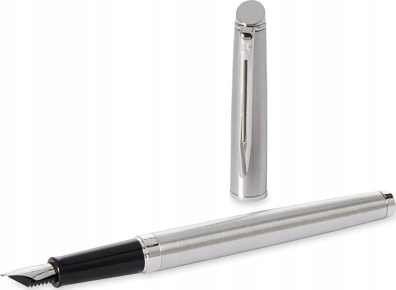 Stilolaps me pendë Waterman Hémisphère Steel, majë medium, çelik argjendtë