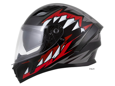Kaskë moto CASSIDA Orbit StriX 2026, integrale, me vizor dielli, e kuqe, gri, bardhë edhe e zezë
