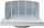 Kapak ventilimi Vents, 100mm, ABS, i bardhë