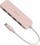 USB HUB j5create JCH341ER, USB C në 4x USB A, 10 Gbps, rozë