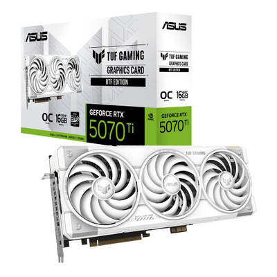 Kartë grafike Asus TUF RTX 5070 Ti, 16GB, GDDR6, e bardhë