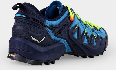 Këpucë hiking SALEWA Wildfire Edge, për burra, me taban POMOCA, blu me të verdhë