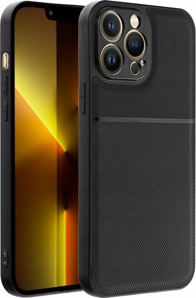 Mbrojtëse telefoni Noble Case për iPhone 14 Pro Max, pjesa mbrapa, matte, e zezë