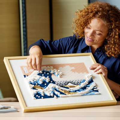 Poster muri me “Hokusai – Vala e Madhe”, art japonez klasik, shumëngjyrësh
