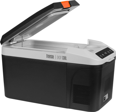 Frigorifer turistik Teesa TSA5008, 13L, me ngrirje deri në -22°C, gri