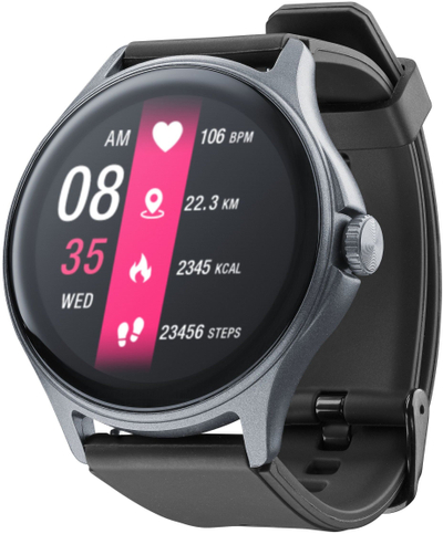 Smartwatch Cellularline ION PRO ROUND, 1.38", Bluetooth, i zi