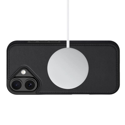Këllëf-portofol Tech-Protect Wallet MagSafe për iPhone 17, me mbajtëse kartash, i zi mat