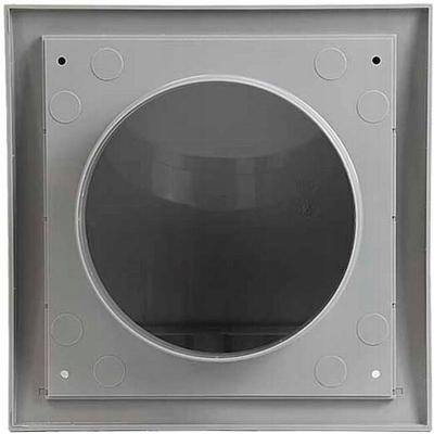 Kapak ventilimi Bel-Sol 5\", me kapak shiu, me flap, plastikë ABS gri