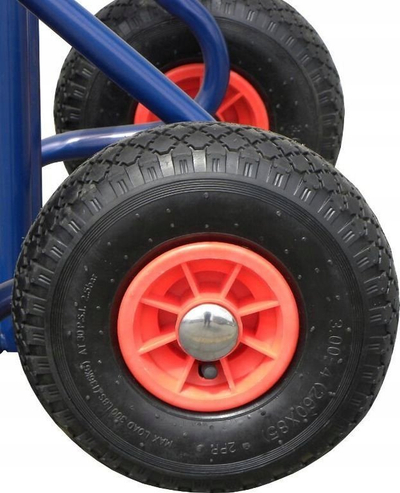 Karrocë dore GEKO, mban deri 200 kg, rrota 350x180 mm, e kuqe