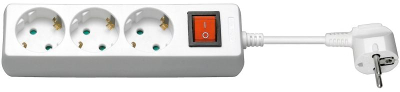 Продолжен приклучок Wentronic NK 300S-150 CS, 3 места, 1.5m, бела