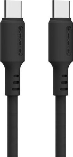 Kabllo karikimi Somostel SMS-BP10 USB-C në USB-C, 1.2m, 60W PD, e zezë