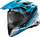 Helmetë adventure Airoh Commander 2 Mavick, Full Carbon 6K, me vizorë të gjerë, gri blu e zezë, madhësia S