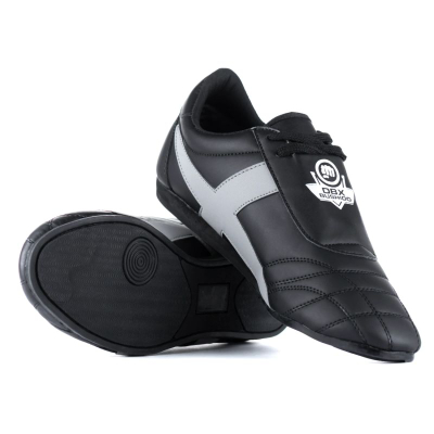Këpucë trajnimi për sporte luftarake DBX Bushido Black, lëkurë sintetike, taban antirrëshqitës, të zeza