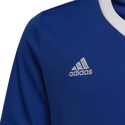 Bluzë sportive për kalamaj Adidas Entrada 22 Jsy Jr HG3948, poliester i ricikluar, AeroReady, blu