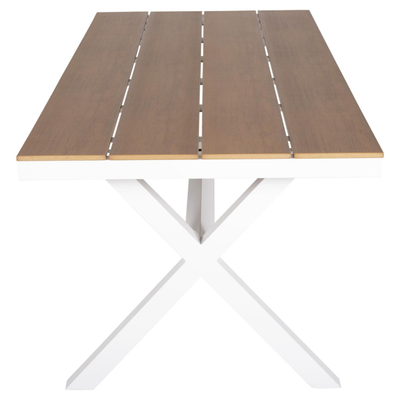 Tavolinë drejtkëndore Tawnee 219,5×89,5×73 Hcm (HM6039.02), bardhë