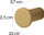 Grep muri Stella Single Hook 18.041-G, metal, gold gloss