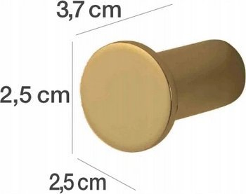 Grep muri Stella Single Hook 18.041-G, metal, gold gloss