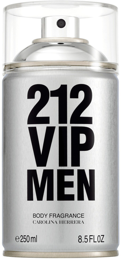 Spray trupi Carolina Herrera 212 VIP Men, 250ml, për meshkuj, argjendtë