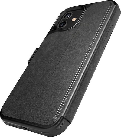 Mbulesë-portofol Tech21 Evo për iPhone 12 / 12 Pro, me xhepa për karta, e zezë